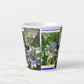 Fleurs de passion Collage Latte Mug (Devant)