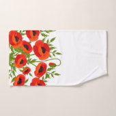 Fleurs de pavot (Serviette à main)