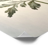 Fleurs de pavot bleu Art Imprimer Poster (Coin)