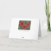fleurs de pavot carte de voeux de Renee Lavoie (Dos)