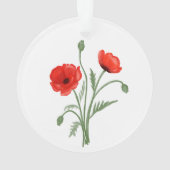 Fleurs de pavot rouges (dos)