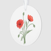 Fleurs de pavot rouges (devant)