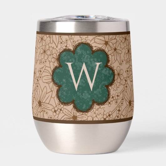 Fleurs de pays : Tan et Hunter Green Monogrammed (Avant)