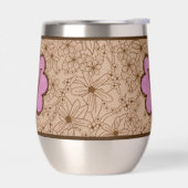 Fleurs de pays : Tan et rose Monogrammé (Gauche)