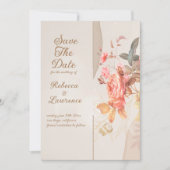 Fleurs de Pêche Douces  Faire-Part de Mariage Élég (Devant)