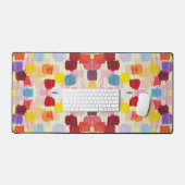 Fleurs de peinture jolies et colorées (Clavier et souris)