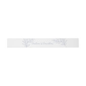 Fleurs de Pervenche Faire-Part de Mariage Bandeau (Plat)