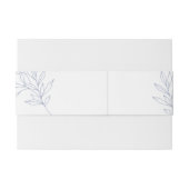 Fleurs de Pervenche Faire-Part de Mariage Bandeau (Dos exemple)