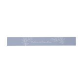 Fleurs de Pervenche Faire-Part de Mariage Bandeau (Plat)