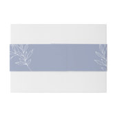 Fleurs de Pervenche Faire-Part de Mariage Bandeau (Dos exemple)