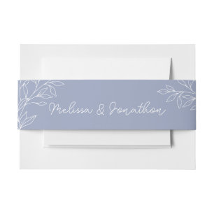 Fleurs de Pervenche Faire-Part de Mariage Bandeau