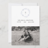 Fleurs de Pervenche Mariée Boho Save The Date (Devant)