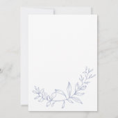 Fleurs de Pervenche Mariée Boho Save The Date (Dos)
