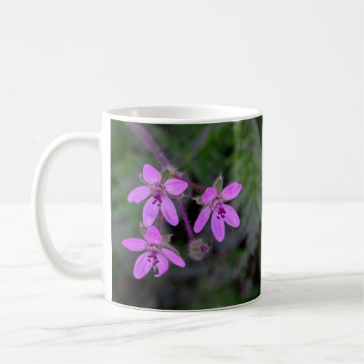 Fleurs de pierre rouge Filaree Mug (Gauche)