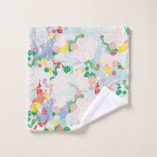 Fleurs de pivoine (Gant de toilette)