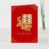 Fleurs de pivoine bilingue faire-part de mariage c (Recto)