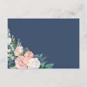 Fleurs de pivoine romantiques | Carte de détails d (Dos)