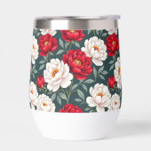 Fleurs de pivoine rouges et blanches (Gauche)