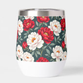 Fleurs de pivoine rouges et blanches (Arrière)