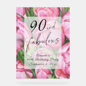 Fleurs de pivoines 90e fête d'anniversaire (Recto)