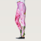 Fleurs de pivoines Art Floral Leggings roses (Gauche)