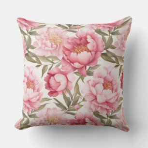 Fleurs de pivoines Coussin extérieur