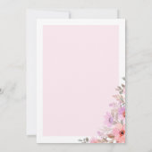 Fleurs de pivoines romantiques Invitation de douch (Dos)