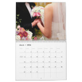 Fleurs de pivoines roses et Roses Notre Calendrier (Mar 2026)