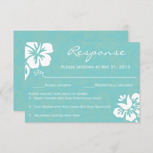 Fleurs de plage RSVP (Devant / Derrière)