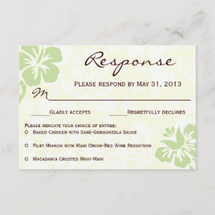 Fleurs de plage RSVP - Vert