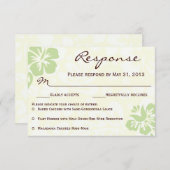 Fleurs de plage RSVP - Vert (Devant / Derrière)