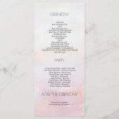 Fleurs de plage tropicales Programmes de mariage (Dos)