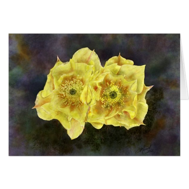 Fleurs de poires de prickley (Devant Horizontal)