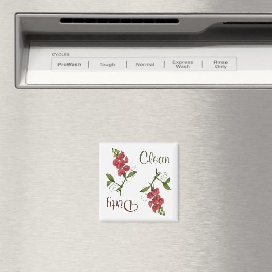 Fleurs de pois doux Magnet lave-vaisselle (In Situ (Lave-vaisselle))