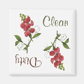 Fleurs de pois doux Magnet lave-vaisselle (Devant)