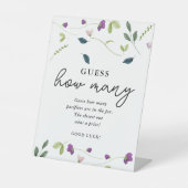 Fleurs de pois doux | Panneau du jeu de devis Baby (Recto)