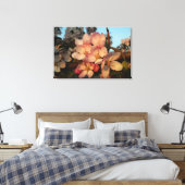 Fleurs de pomme rose doux en toile enveloppée (Insitu(Chambre))