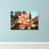 Fleurs de pomme rose doux en toile enveloppée (Insitu (Plancher de Bois))