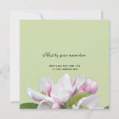 fleurs de pomme toutes invitation (Dos)