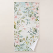 Fleurs de pommier inspirées (Serviette de bain)
