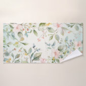 Fleurs de pommier inspirées (Serviette de bain)