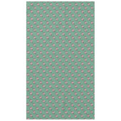 Fleurs de pommier pastel sur nappe verte (Devant)