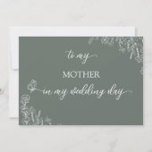 Fleurs de prairie à ma mère Carte de remerciements (Devant)