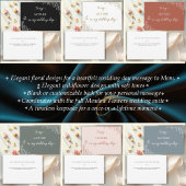 Fleurs de prairie à ma mère Carte de remerciements