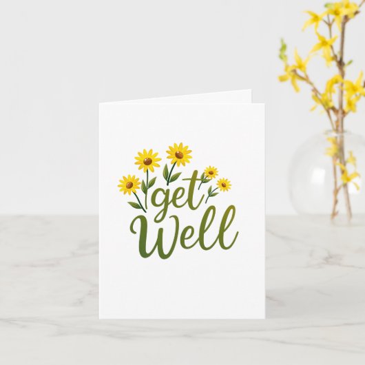 Fleurs de prairie brillantes obtenir une carte de (Fleur jaune)