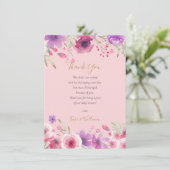 Fleurs de prairie Merci de la douche pour bébé (Debout devant)