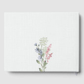 Fleurs de prairie romantiques Mariage Livre d'or (Verso)