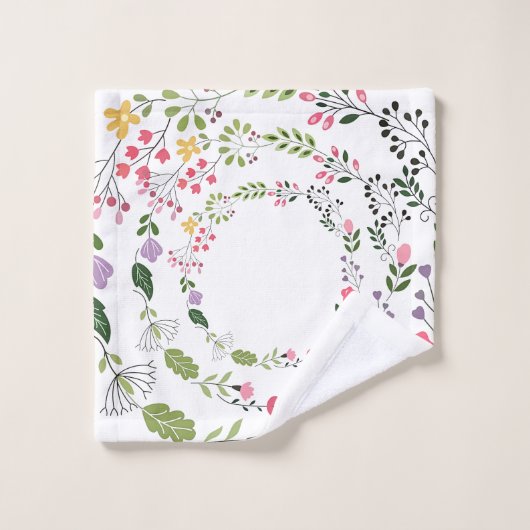 Fleurs de printemps (Gant de toilette)