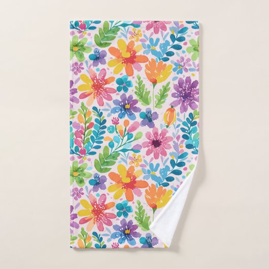 Fleurs de printemps (Serviette à main)