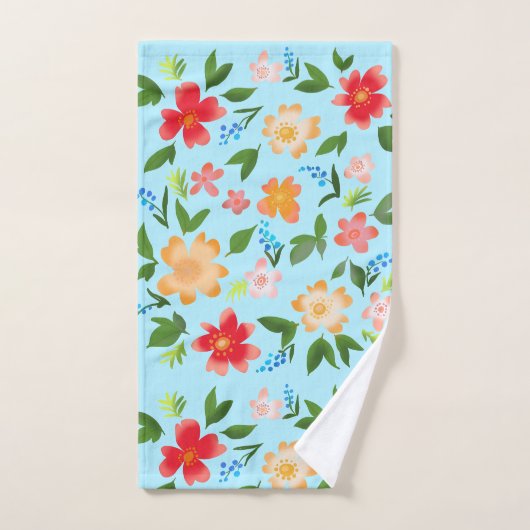 Fleurs de printemps (Serviette à main)